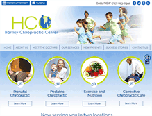 Tablet Screenshot of hartleychiropracticcenter.com